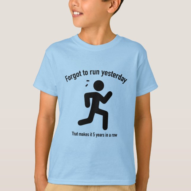 Camiseta Esqueci De Correr Ontem (Frente)