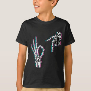 Camiseta Esqueleto 67 Meme Engraçado Halloween Meninos Meni