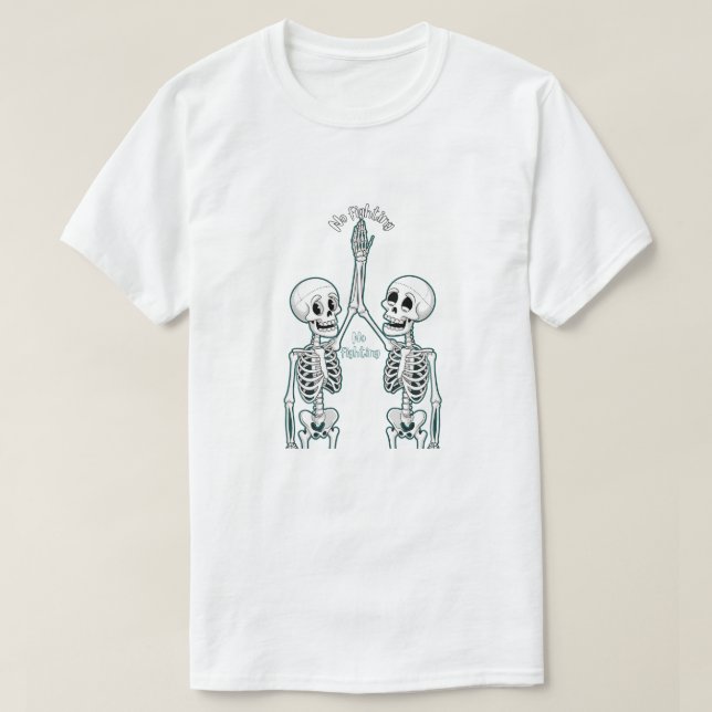 Camiseta Esqueleto Alto-Cinco (Frente do Design)