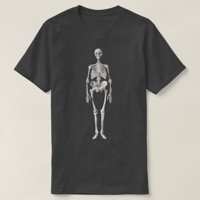 Camiseta Esqueleto Anatômico Humano  (Frente do Design)