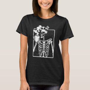 Camiseta Esqueleto Angustiado Vintage Caveira Sorridente Be
