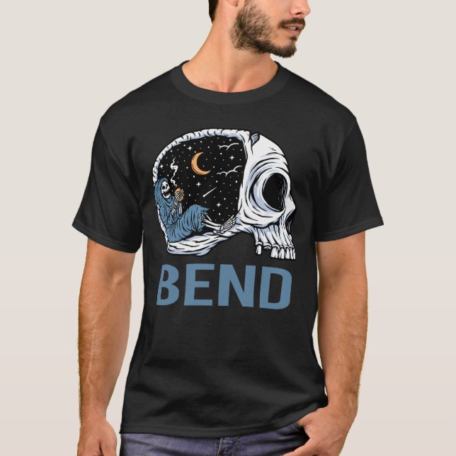 Camiseta Esqueleto Assustador - Bend (Frente)