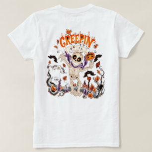 Camiseta Esqueleto Assustador de Halloween