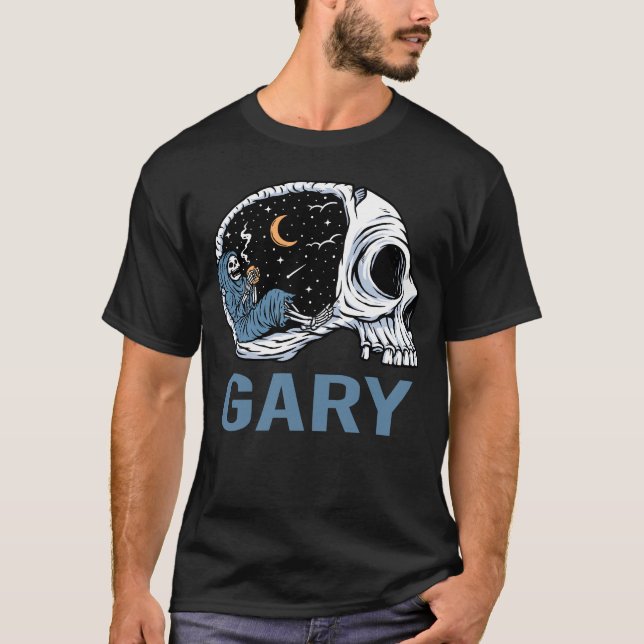 Camiseta Esqueleto Assustador - Gary (Frente)