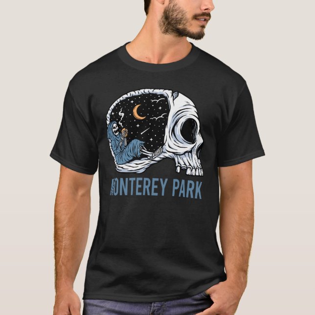 Camiseta Esqueleto Assustador - Monterey Park (Frente)