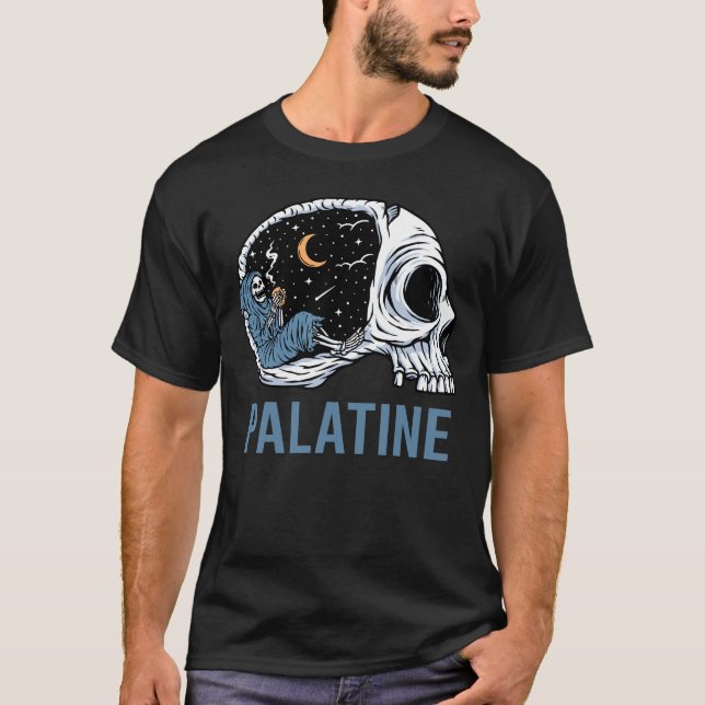 Camiseta Esqueleto Assustador - Palatino (Frente)