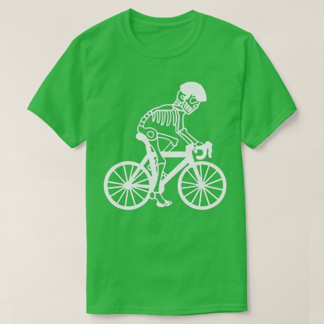 Camiseta Esqueleto Bicicleta (Frente do Design)