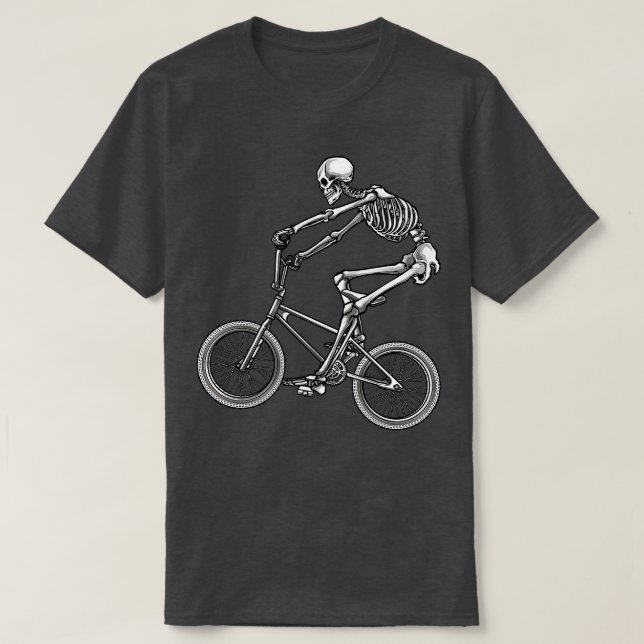 Camiseta Esqueleto BMX (Frente do Design)