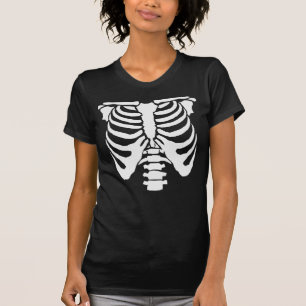 Camiseta ESQUELETO - caixa torácica e corda espinal