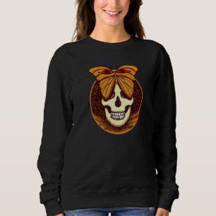 Camiseta Esqueleto Caveira Borboleta Mariposa Gótico Goblin