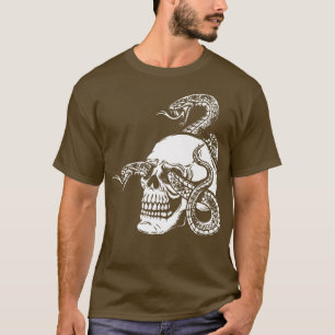 Camiseta Esqueleto Cobra Gothic Horror Satanás Occulto Demô