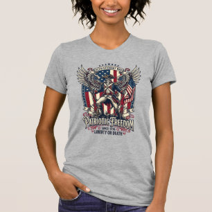 Camiseta Esqueleto da Guerra Revolucionária Patriótica Patr