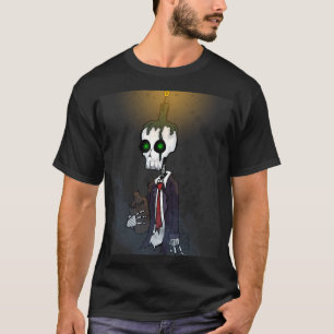 Camiseta Esqueleto da meia-noite
