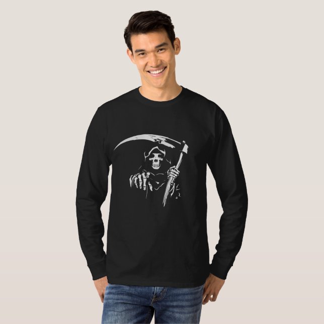 Camiseta Esqueleto da Morte (Frente Completa)