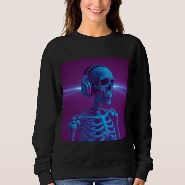 Camiseta Esqueleto da Música Nunca Morre (Frente)