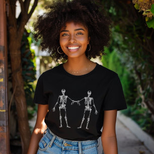 Camiseta Esqueleto da Vintage Divertida