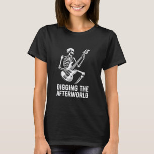 Camiseta Esqueleto de Baixo - Músico Guitarrista Baixista