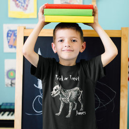 Camiseta Esqueleto de Cachorro Louco Divertido, Personaliza