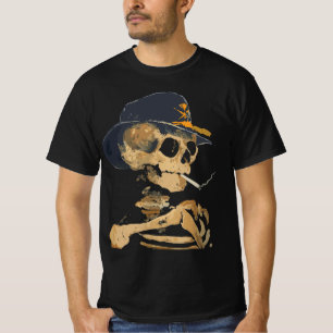 Camiseta Esqueleto de Cowboy Fumante