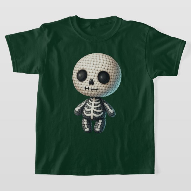 Camiseta Esqueleto de Crochê (Postura )