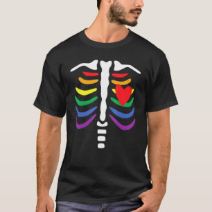 Camiseta Esqueleto de Dia das Bruxas do Orgt
