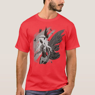 Camiseta Esqueleto de Fada Escura Fairycore Faecore Fairywa