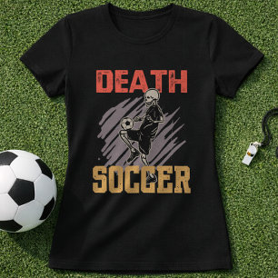 Camiseta Esqueleto de Futebol Gráfico de Fã Vintage