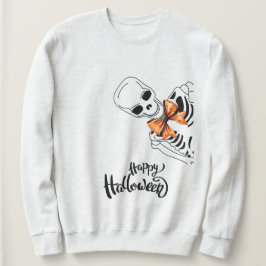 Camiseta Esqueleto de Halloween com Gravata Borboleta - Fel