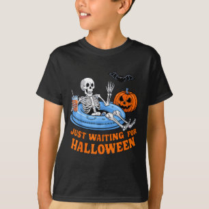 Camiseta Esqueleto de Halloween Sombrio Verão Para Homens M