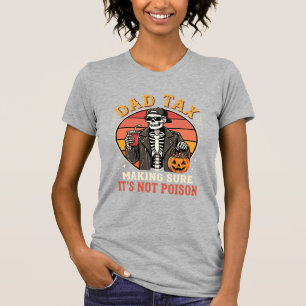 Camiseta Esqueleto de imposto do papai no design de vetor d