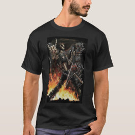 Camiseta Esqueleto de metal pesado