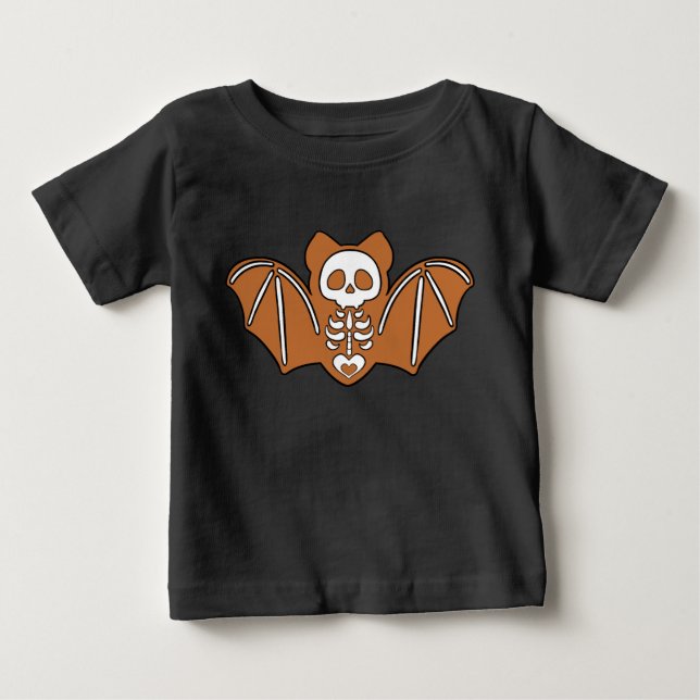 Camiseta Esqueleto de morcego de gengibre (Frente)