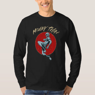 Camiseta Esqueleto de Muay Thai Esqueleto de Muay Thai Ass