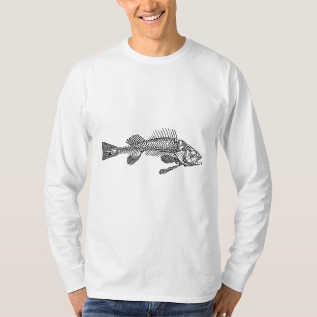 Camiseta Esqueleto de peixe (Frente)