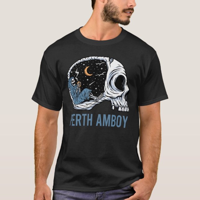 Camiseta Esqueleto De Refrigeração - Perth Amboy (Frente)