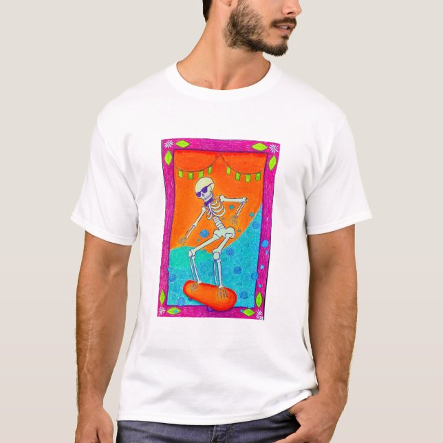 Camiseta Esqueleto de Skate (Frente)