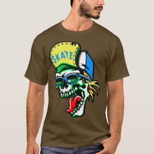Camiseta Esqueleto de skater rugnebral