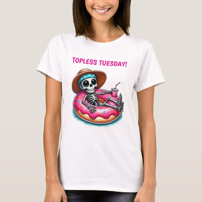 CAMISETA ESQUELETO DE TERÇA-FEIRA INFERIOR (Frente)