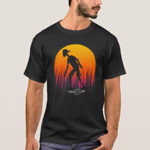Camiseta esqueleto de uma roda Roda flutuante Quadro de ska
