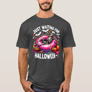 Camiseta Esqueleto de Verão Lanterna O Apenas Esperando pel