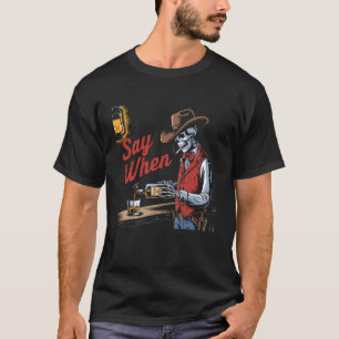 Camiseta Esqueleto Divertido Caveira Diz Quando Oc