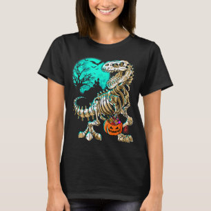 Camiseta Esqueleto divertido TRex Halloween Boys Dino Kids