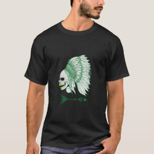 Camiseta Esqueleto do crânio do Homem Antigo México Ancião