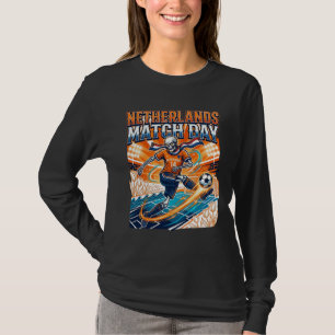 Camiseta Esqueleto do Dia da Partida da Holanda Striker Nat