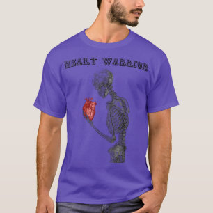 Camiseta Esqueleto do Guerreiro Cardíaco Doença do Coração 