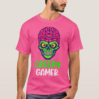 Camiseta Esqueleto do Jogo de Vídeo do Halloween do Zombie 