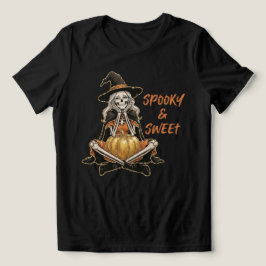 Camiseta Esqueleto Doce de Halloween