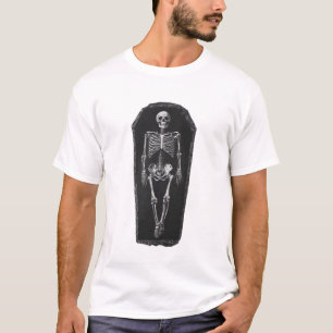 Camiseta Esqueleto em A Coffin