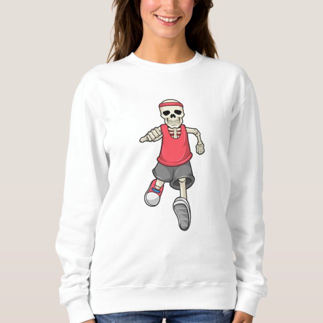 Camiseta Esqueleto em Corrida com Banda de Cabeça (Frente)