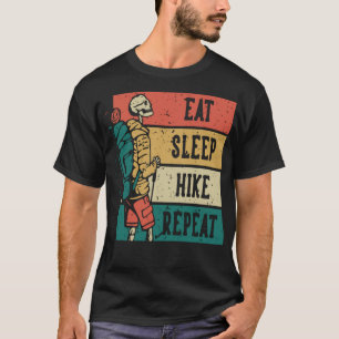 Camiseta Esqueleto engraçado caminhando, coma a caminhada d